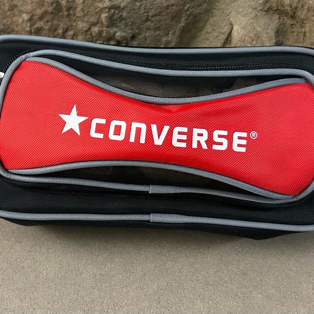 Converse Red and Black zipperglasses case. Lifestyle Accessories protect eyewear